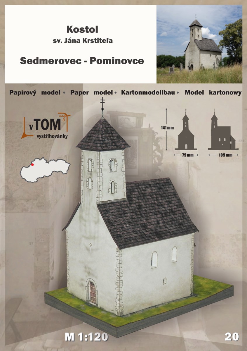 Kostol sv. Jána Krstiteľa - Sedmerovec - Pominovce